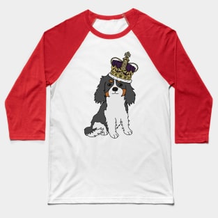 Cute cavalier king charles spaniel wearing a crown Baseball T-Shirt